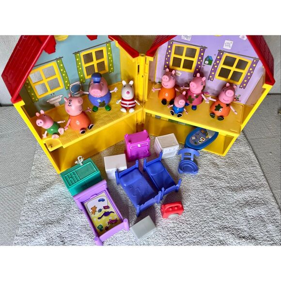 Peppa Pig House Playset 20 Pc Lot | Peppa Pig BIG Lot - Picture 2 of 12